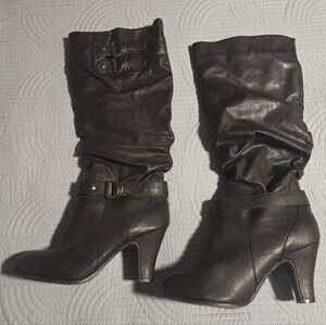 Rampage Eleanor heeled boots Women's 9.5 grey